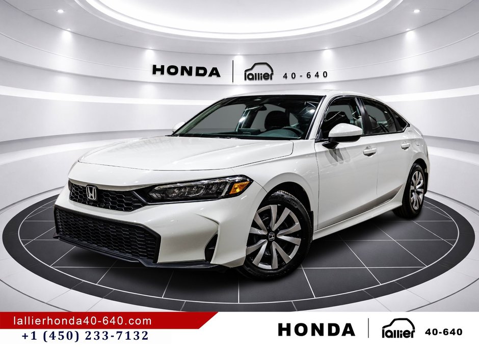 Honda Civic Sedan LX/UN PROPRIÉTAIRE 2025 à Montréal, Québec