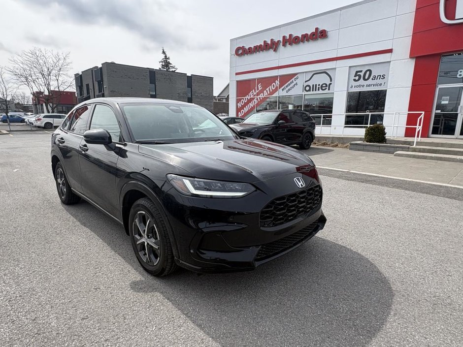 2024 Honda HR-V EX-L Navi  AWD CARPLAY I CUIR I TOIT OUVRANT I GRPS I SIEGES ET VOLANT CHAUFFANTS I SECURITE ACTIVE in Montréal, Quebec