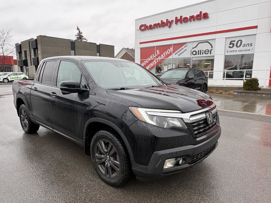 Honda Ridgeline Sport AWD CARPLAY I MAGS I TOIT OUVRANT I SIEGES CHAUFFANTS I  DEMARREUR I SECURITE ACTIVE 2019 à Montréal, Québec
