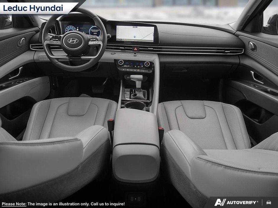 2026 Hyundai Elantra Hybrid Luxury Two-Tone Interior-19