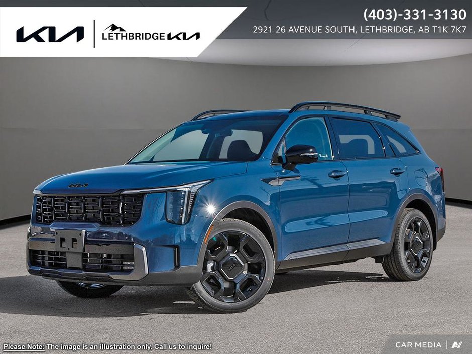 2025 Kia Sorento X-Line Limited Black Interior-0