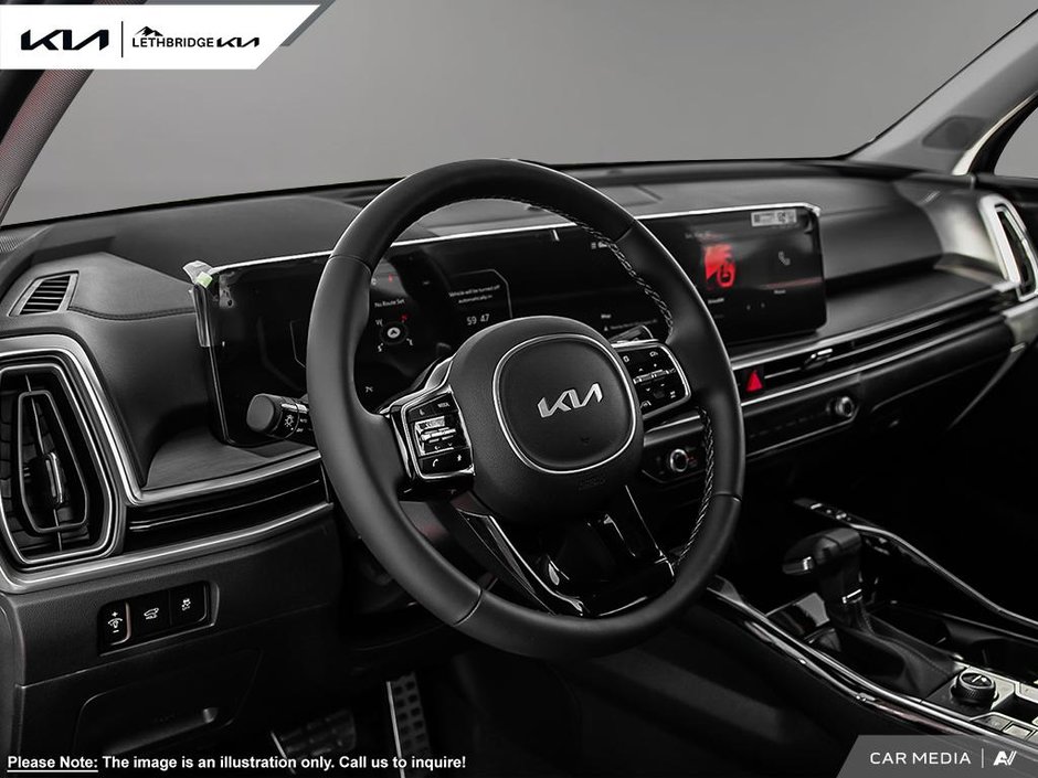 2025 Kia Sorento X-Line Limited Black Interior-8