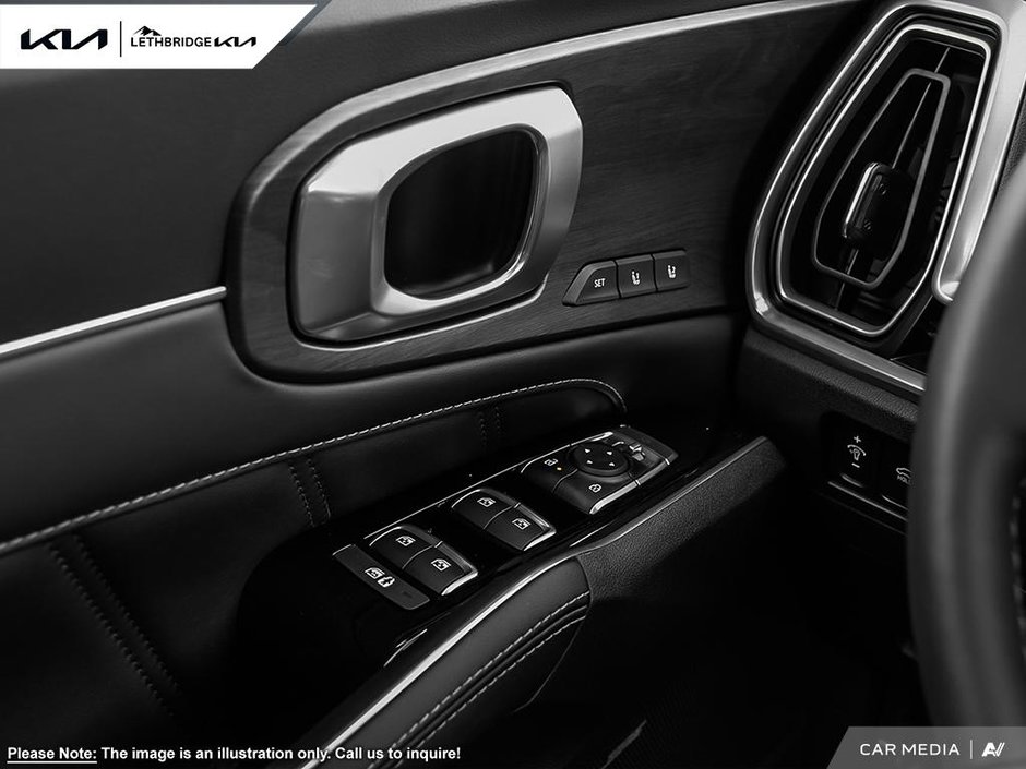 2025 Kia Sorento X-Line Limited Black Interior-12