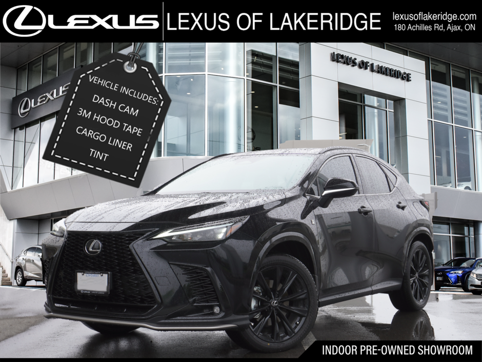 2025 Lexus NX 350 FSPORT1|NAVI|MOONROOF|BLINDSPOT|H/STEERING in Ajax, Ontario at Lexus of Lakeridge - w940px