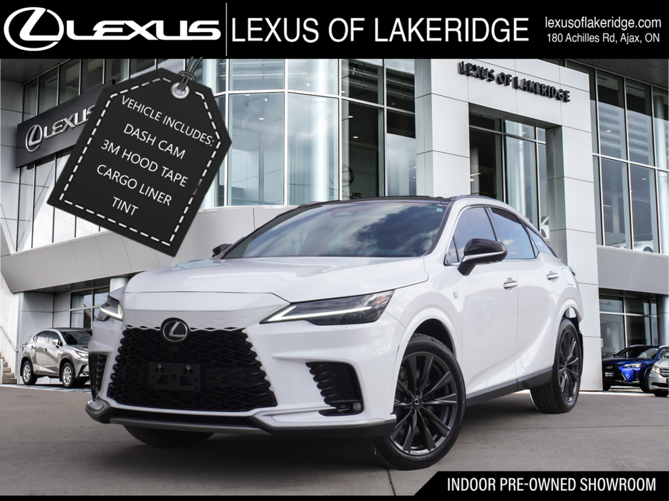 2025 Lexus RX 350 F SPORT 3|M/LEVINSON|HUD|PANORAMIC|WIRELESS in Ajax, Ontario at Lexus of Lakeridge - w940px