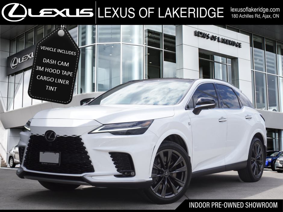 2025 Lexus RX 350 F SPORT 3|360 CAM|M/LEVINSON|HUD|DASH CAM in Ajax, Ontario at Lakeridge Auto Gallery - w940px