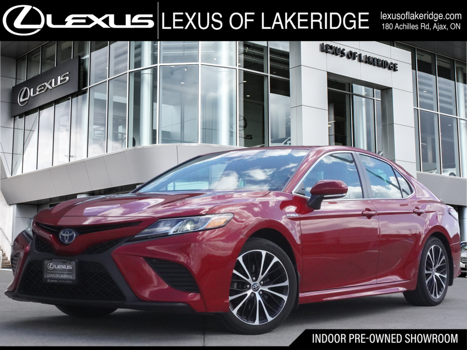 2019 Toyota Camry Hybrid SE|MOONROOF|HEATED FRONT SEATS|CARPLAY in Ajax, Ontario at Lexus of Lakeridge - w940px