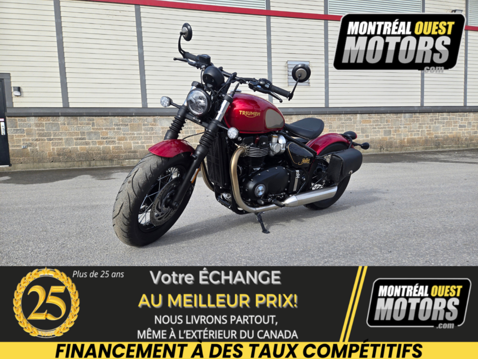 Triumph Bonneville Bobber GOLD LINE LIMITED EDITION 2022 NEUF ! Seulement 1500 KM