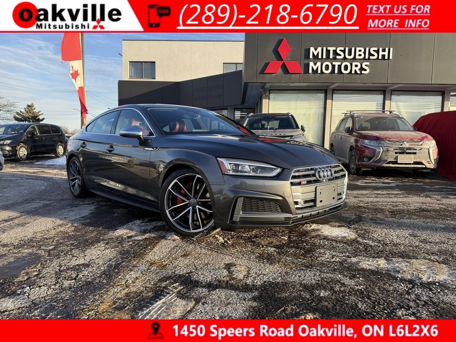 2018 Audi S5 Sportback TECHNIK   RED LEATHER   MASSAGE SEATS   CARPLAY in Oakville, Ontario
