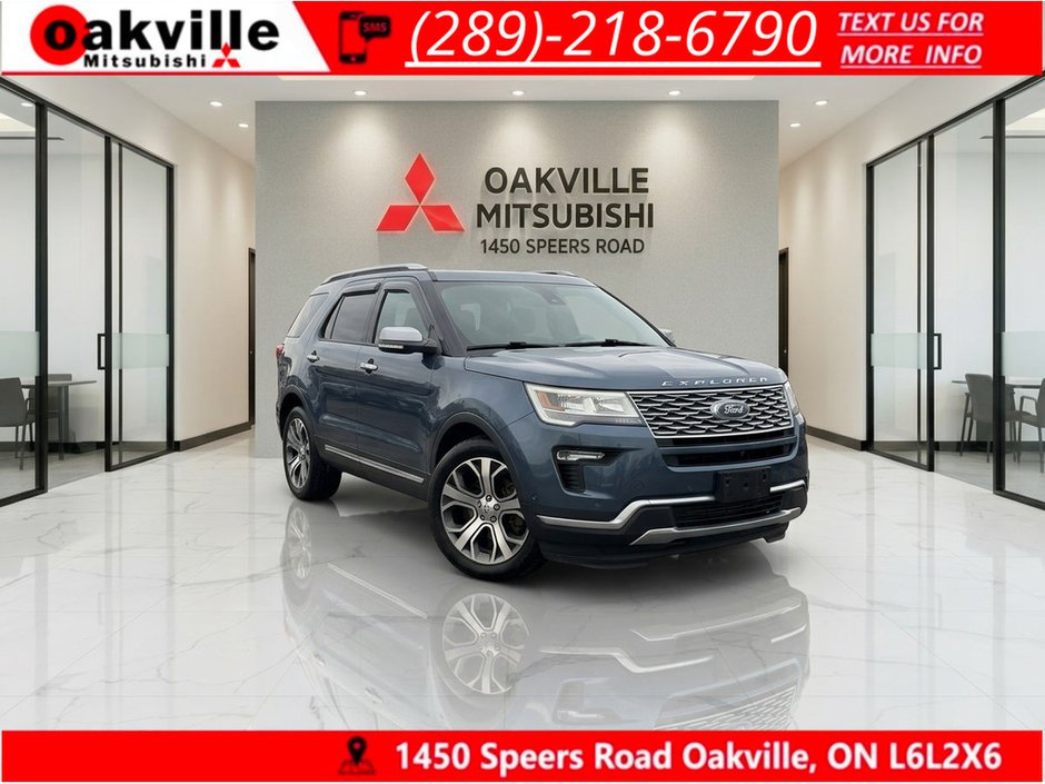 2019 Ford Explorer PLATINUM   4WD   LEATHER   PANO   HTD/VNT in Oakville, Ontario
