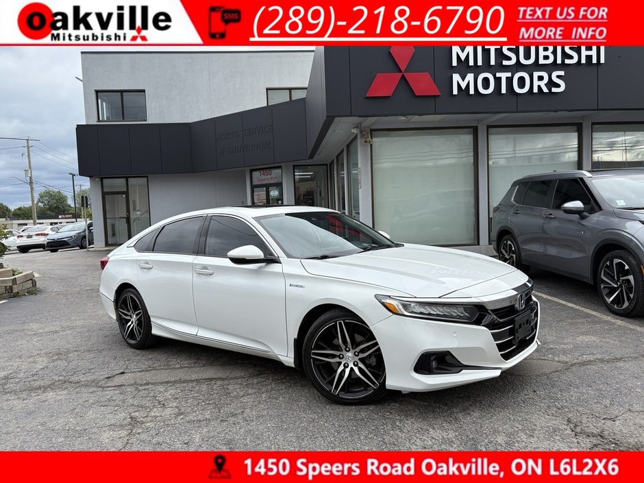 2022 Honda Accord Hybrid TOURNING   LTHR   ROOF   HUD   NAVI   BU CAM in Oakville, Ontario