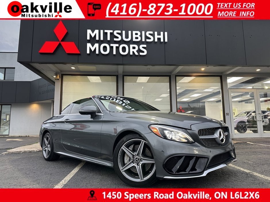 2018  C-Class C 300 4MATIC CABRIOLET   BURMESTER   BROWN LEATHER in Oakville, Ontario