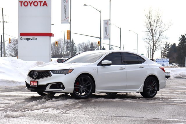 2018 Acura TLX Elite A-Spec SH-AWD, Low KM! Clean Carfax, Red Leather Heated Seats, Sunroof, Navigation, 360 Camera-0