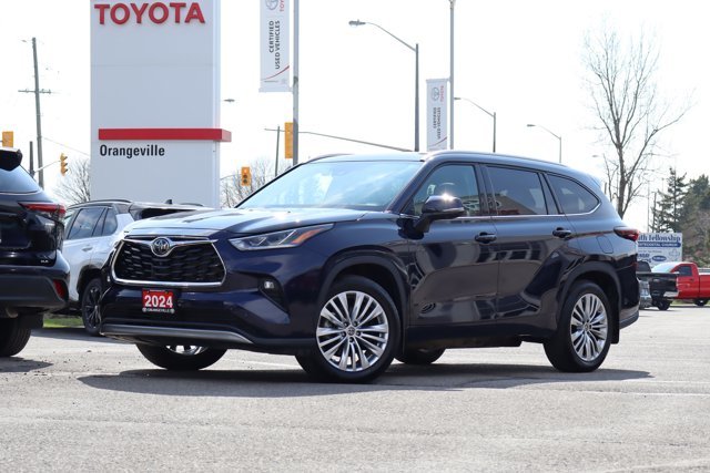 2024 Toyota Highlander Platinum AWD, 7 Passengers, Low KM!! Toyota Certified Used, Clean Carfax, Dealer Serviced, 360 Cam-0
