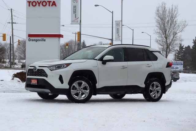 2021 Toyota RAV4 Limited Hybrid Electric AWD, LOW KM!! Clean Clean Carfax, Leather Heated / Ventilated Seats, Sunroof-0