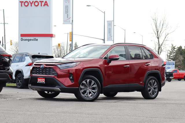 2022 Toyota RAV4 Limited Hybrid Electric AWD, Low KM!! Toyota Certified Used, Clean Carfax, Dealer Serviced, 360 Cam-0