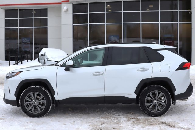 2023 Toyota RAV4 Limited Hybrid Electric AWD, Low KM!! Clean Carfax, Toyota Certified Used, Grey Leather Seats-1