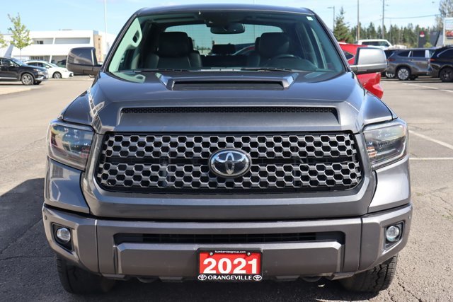 2021 Toyota Tundra TRD Sport Premium 4x4 Crewmax, Leather Heated Seats, Sunroof, Nav, Hood Scoop, Tonneau Cover-4