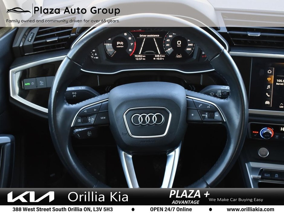 2019 Audi Q3 Progressiv PANORAMIC SUNROOF / AUDI PRE-SENSE FRONT / 360 CAMERA