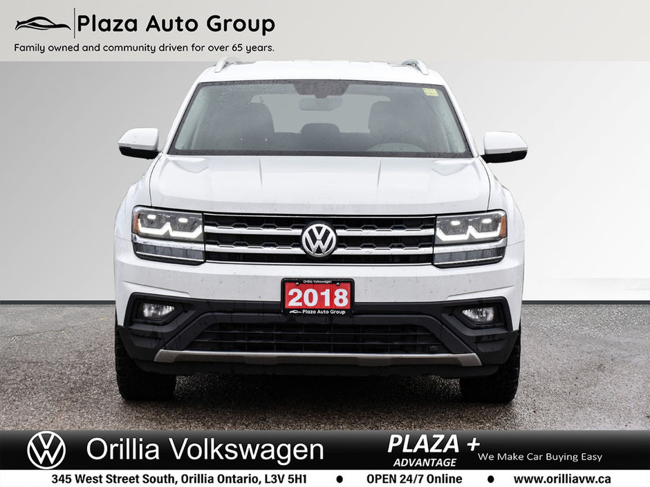 2018 Volkswagen Atlas COMFORTLINE HEATED LEATHER SEATS | ONE OWNER | LOW KM |