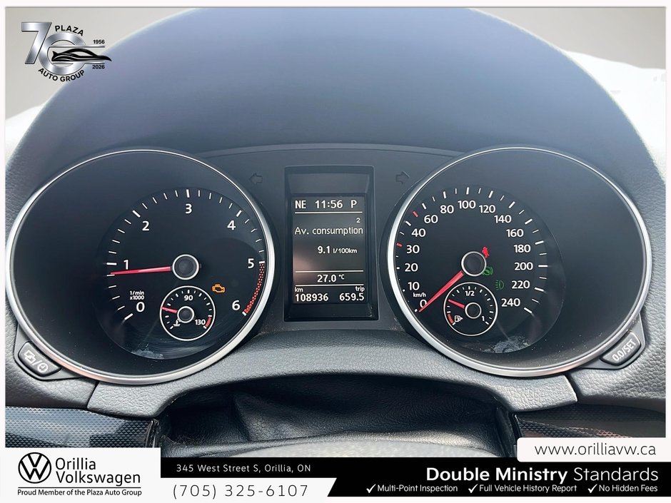 2014 Volkswagen Golf Wagon Comfortline Steering Audio Controls | Leatherette Seats