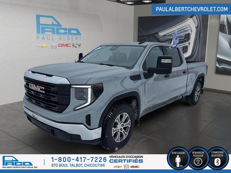 2024 GMC SIERRA 1500 4WD CREW CAB 147 PRO in Chicoutimi, Quebec - w940px