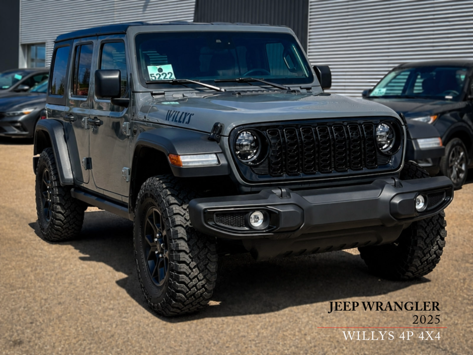 Jeep Wrangler 4-Door WILLYS 2025 à Mont-Tremblant, Québec