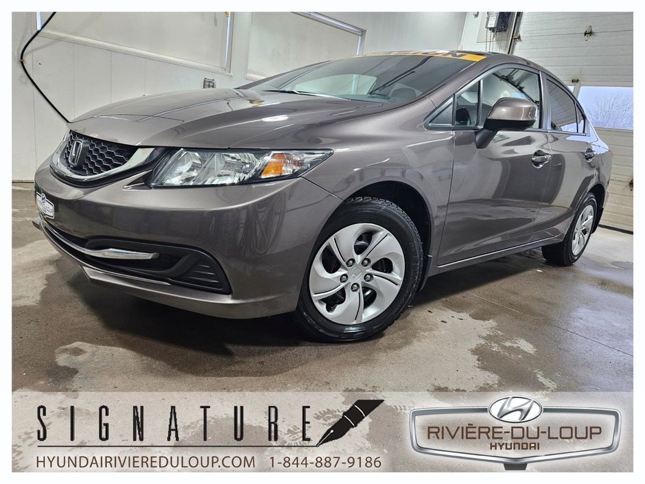 2013 Honda Civic Sdn LX,SIEGES CHAUFFANT in Riviere-Du-Loup, Quebec