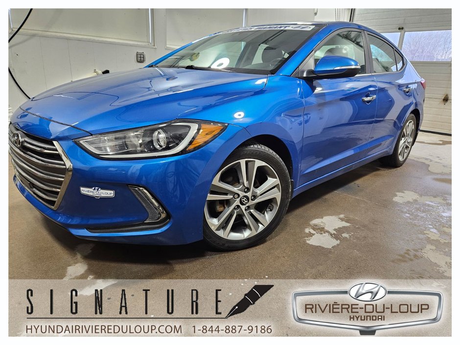 2018  Elantra LIMITED,GPS,TOIT,MAGS in Riviere-Du-Loup, Quebec