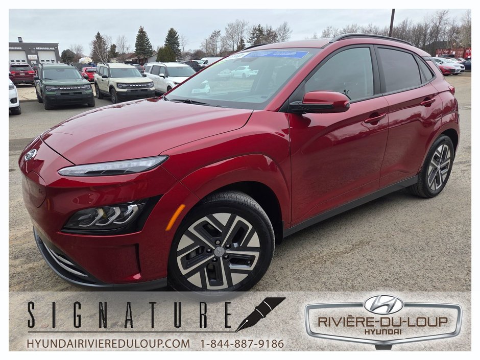 Hyundai KONA ELECTRIC ULTIMATE,FWD,MAGS,TOIT,CUIR,GPS 2023 à Riviere-Du-Loup, Québec