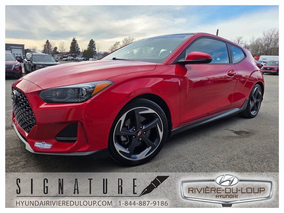 Hyundai Veloster TURBO,CUIR,TOIT,MAGS, 2020 à Riviere-Du-Loup, Québec