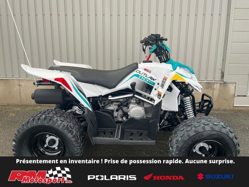 Polaris OUTLAW 110 EFI - Blanc-Vert  2025