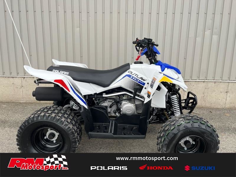 2025 Polaris OUTLAW 110 EFI - BRIGHT WHITE / BLUE