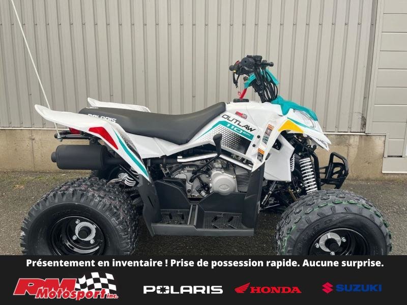 Polaris OUTLAW 110 EFI - WHITE / GREEN  2024