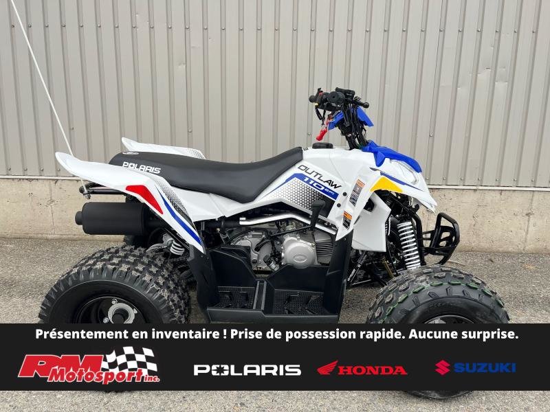 2025 Polaris OUTLAW 110 EFI Blanc-Bleu