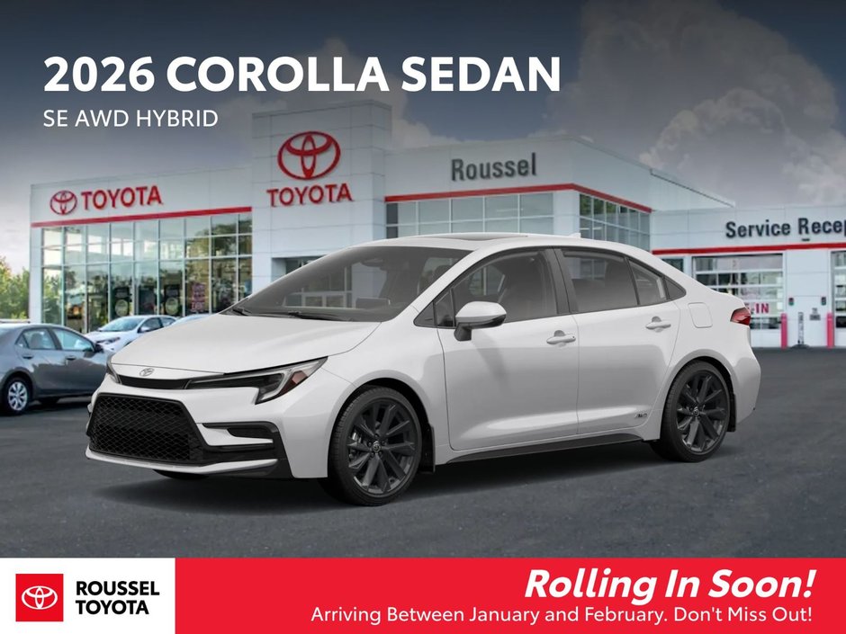 Toyota Corolla Hybrid SE AWD 2026 à Miramichi, Nouveau-Brunswick