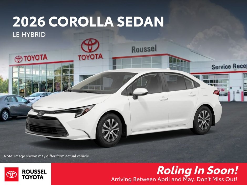 Toyota Corolla Hybrid LE 2026 à Miramichi, Nouveau-Brunswick