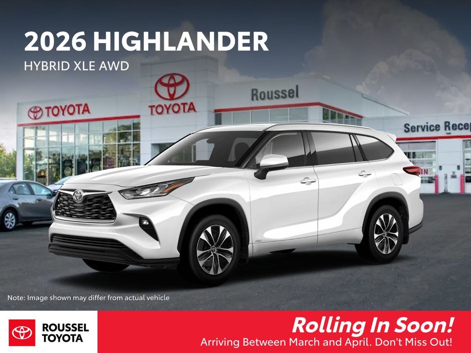 2026 Toyota Highlander Hybrid XLE in Miramichi, New Brunswick