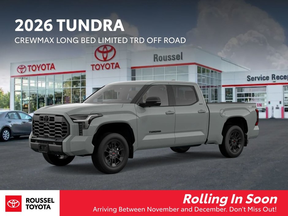 Toyota Tundra LIMITED TRD OFF ROAD 2026 à Miramichi, Nouveau-Brunswick