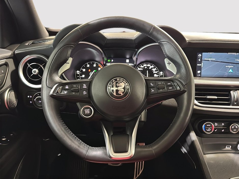 Alfa Romeo Stelvio VELOCE Q4 TOIT CUIR ROUGE GPS CARPLAY 2022-35