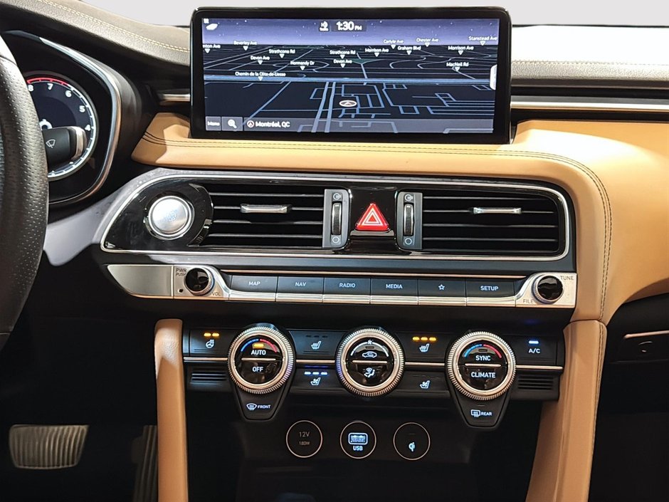GENESIS G70 3.3T V6 ADVANCED CUIR CHAUFFANT CAMERA GPS 2022-19