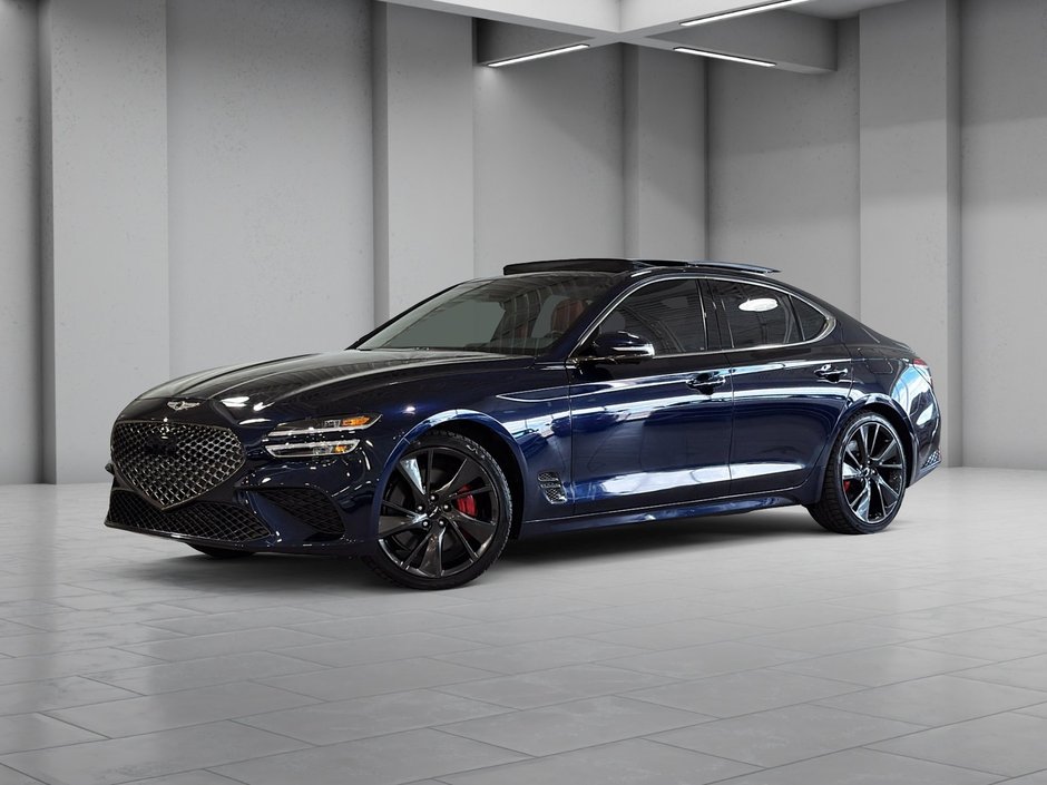 GENESIS G70 3.3T SPORT AWD 365 HP HEAD UP DISP CAM360 CUIR 2023-0