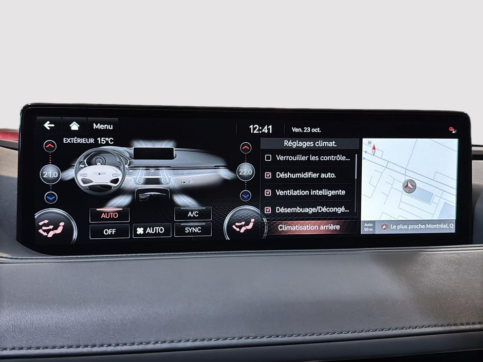 GENESIS G80 2.5T ADVANCED TOIT PANO GPS CUIR CARPLAY MAGS 2021-30