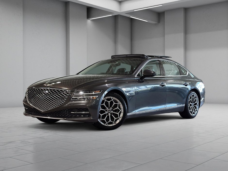 GENESIS G80 2.5T ADVANCED AWD 300HP TOIT GPS CUIR MAGS 2023-0