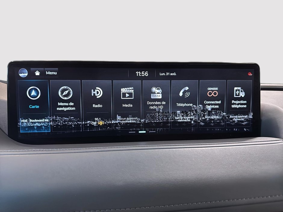 GENESIS G80 3.5T SPORT PLUS TOIT PANO GPS CUIR SIEGE MASSANT 2023-29