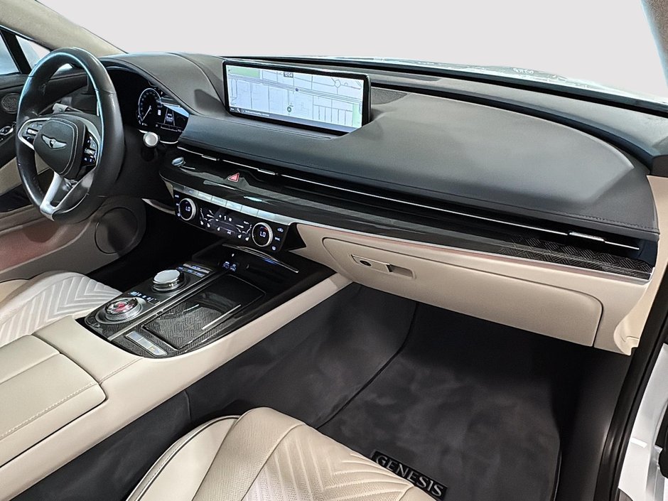 GENESIS G80 3.5T SPORT PLUS TOIT PANO GPS CUIR SIEGE MASSANT 2023-18