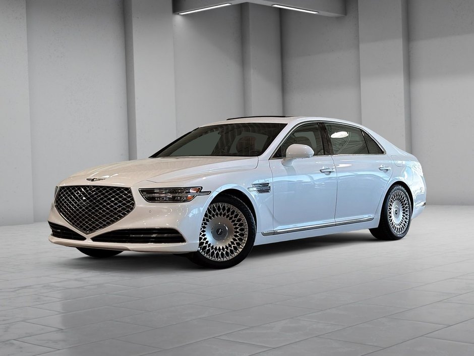 2020 GENESIS G90 5.0L Prestige 1 proprio SIEGES MASSANTS CUIR TOIT-0