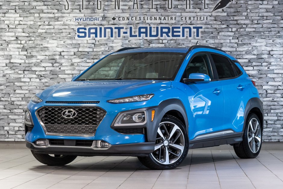Hyundai Kona ULTIMATE AWD TOIT OUVRANT NAVIGATION BLUELINK CUIR 2018 à Montréal, Québec