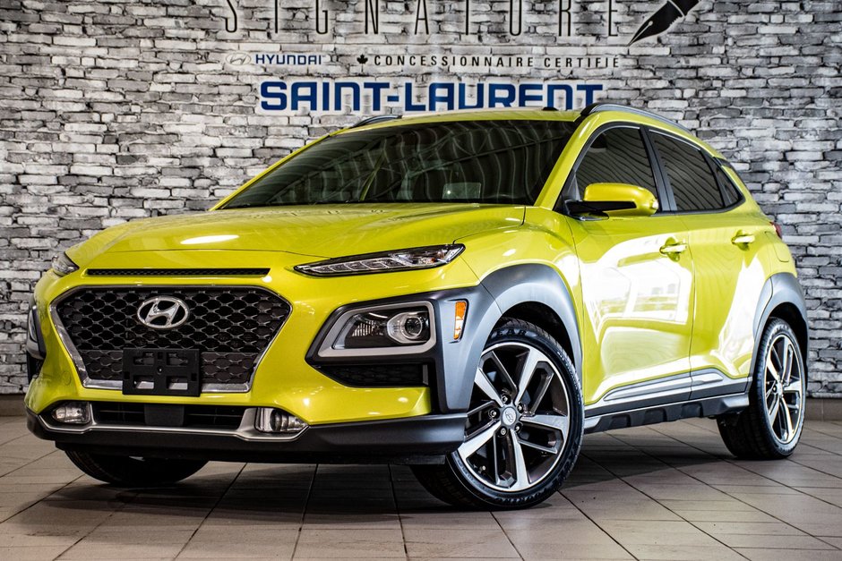 Hyundai Kona ULTIMATE AWD TOIT OUVRANT NAVIGATION BLUELINK CUIR 2020 à Montréal, Québec