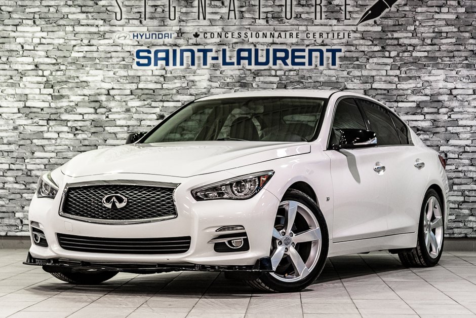 Infiniti Q50 SPORT V6 3.7L AWD CAMERA CUIR VITRES TEINTÉES 2015 à Montréal, Québec
